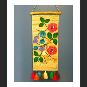 Woven Floral Tapestry